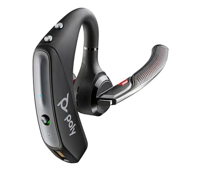 POLY Voyager 5200 203500-101 Bluetooth Mono Headset - Mono, Active Noise Cancellation, Bluetooth 5.0