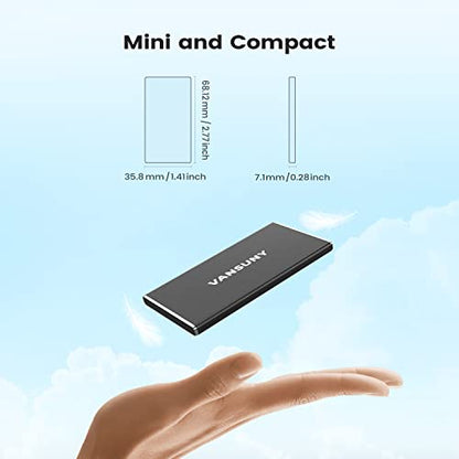 Vansuny 500GB Portable External Solid State Drive B082VZC5JN USB 3.0, 450MB/s Data Transfer
