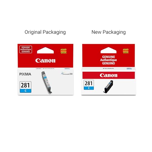 Canon CLI-281 Cyan Ink Tank 250 Pages Compatible with PIXMA Printers