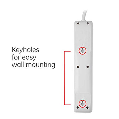 GE 6-Outlet Surge Protector 54629 125V 1.2A 800J 2 Pack