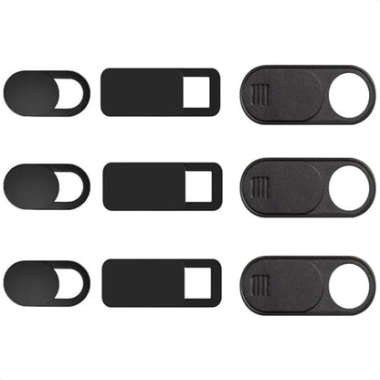 California JOS 9 Pack (3 Large + 3 Medium + 3 Small) 0.03 inch Webcam Cover Slide Privacy Blocker