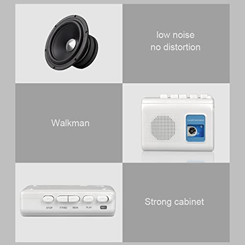 TOMASHI 4.57 x 3.54 x 1.38 inches F-119F-318F Mono Battery Powered Portable Cassette Recorder