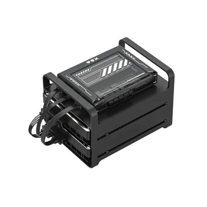 Zimablade Mini NAS Server Kit Intel Quad-Core 16GB 2-Bay Black Metal Tempered Glass