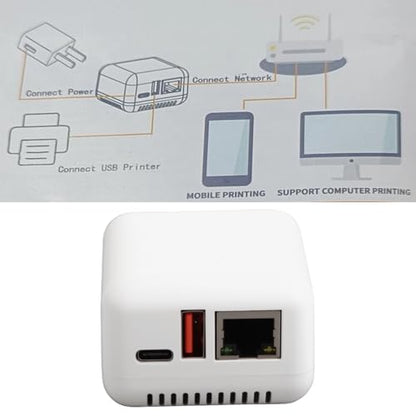 EIMSOAH 3.94x3.54x2.36 inches EIMSOAH64fcv3ne8r-11 Print Server USB 2.0 Network