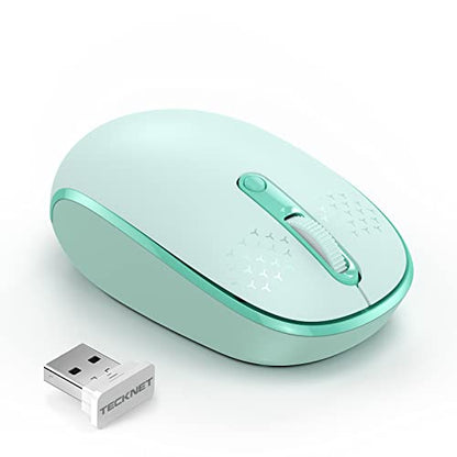 TECKNET 2.4G Wireless Mouse TK-MS006 Optical 1600 DPI Battery Powered USB Compatible