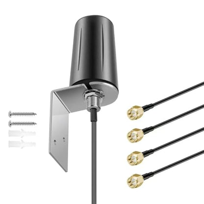 Slinkdsco 4x4 MIMO Omnidirectional 698-6000MHz Antenna 5dBi 50 Ohm Computer Networking Antenna
