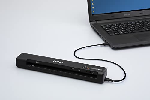 Epson WorkForce ES-60W Wireless Portable Document Scanner B11B253201 1200dpi Color Scanner