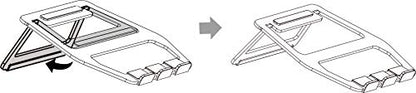 Amazon Basics 13inch NCS201-B Stand 18° Tilt Foldable Aluminum Laptop Stand