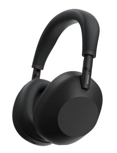 Sony WH-1000XM6B.UC Over-Ear Headphones, Wireless, Bluetooth 5.3, Black, 30h Battery Life