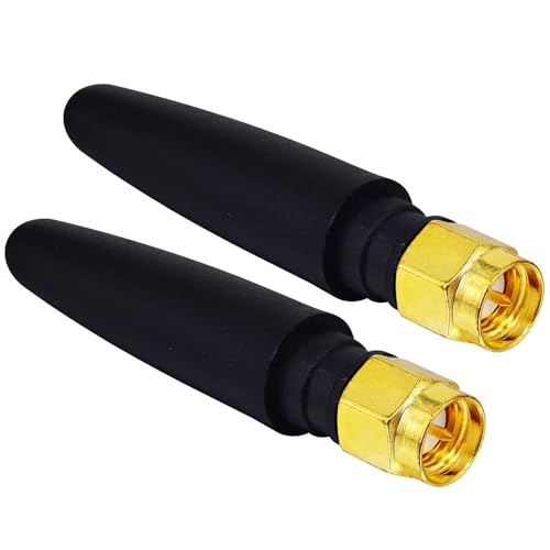 Boobrie 2-Pack 2.4GHz Mini WiFi Antenna 2dBi SMA Male Omni-Directional