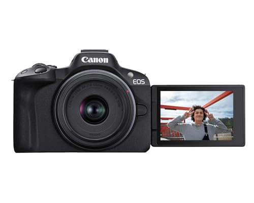 Canon EOS R50 RF-S18-45mm F4.5-6.3 IS STM Lens Kit 24.2MP APS-C 4K Mirrorless Camera