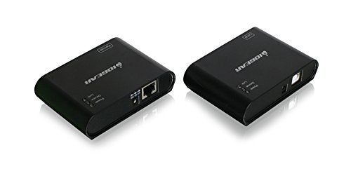 IOGEAR USB 2.0 4 Port USB Extender GUCE64 480Mbps Cat5 Cat5e Cat6 Ethernet