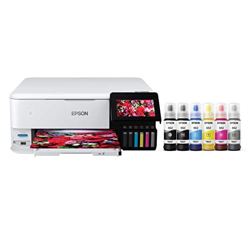 Epson EcoTank ET-8500 4800x1200 Inkjet Printer, All-in-One Photo Printer, Wireless, Color Output