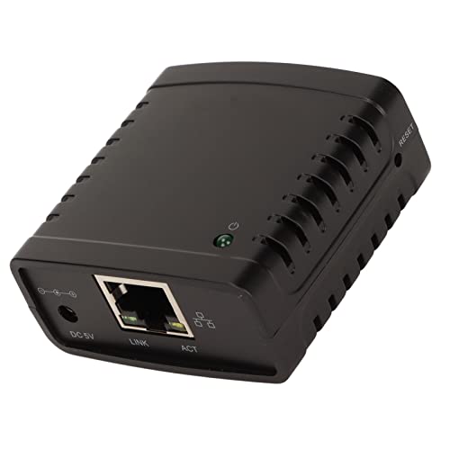 GOWENIC USB Printer Server, 10/100Mbps RJ45 Network Adapter