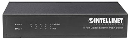 INTELLINET 4-Port Gigabit Ethernet Switch Model 561228, 1000 Mbps, Unmanaged, Metal Case