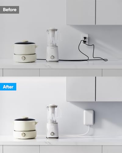 Olcorife 6 Outlets, 3 USB Ports, 125 Volts Power Strip with 2000 Joules Surge Protection, Model DM2