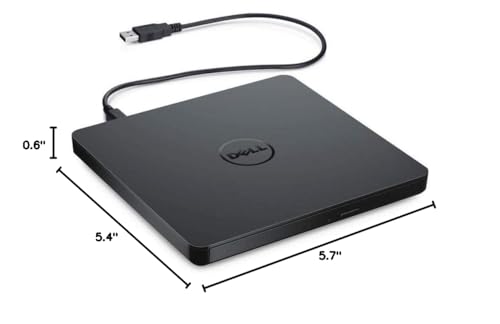 Dell 5.7" DW316 USB 2.0/3.0 External DVD +/- RW Drive