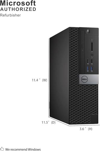 Dell Optiplex 3040 SFF Core i3-6100 3.7GHz 256GB SSD Tower PC