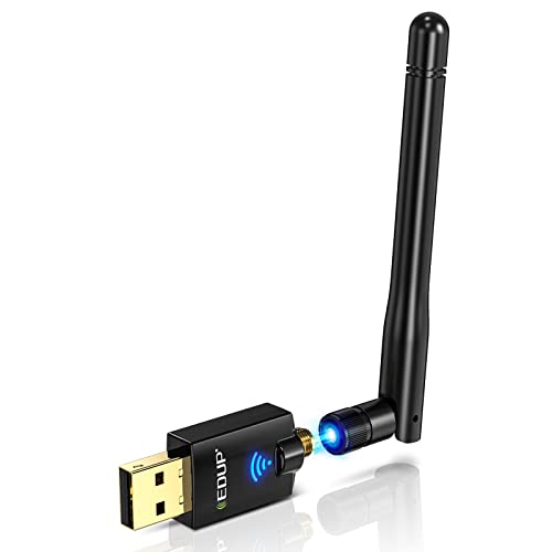 EDUP 3.9"x1.1"x0.63" USB WiFi Adapter FBA_EDUP-EP-1607 AC600 Dual Band 2.4G/5.8Ghz