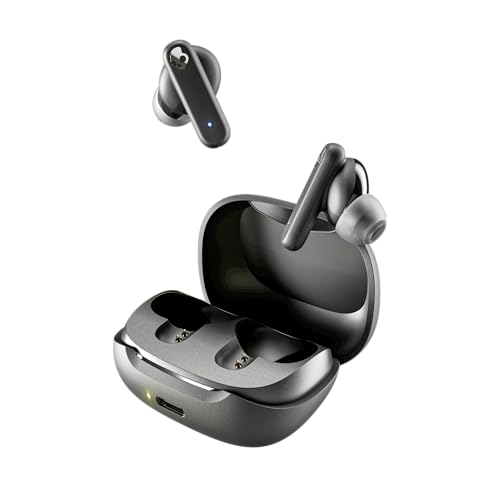 Skullcandy True Black S2TAW-R740 Wireless Earbuds, Bluetooth 5.0, Noise Isolation, 20 Hours Battery Life, IPX4 Water Resistance