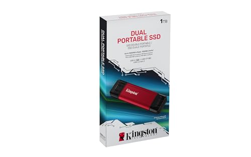 Kingston 1TB SPSD/1TB Portable SSD | 1000GB Capacity | Solid State | USB 3.2 Gen 2 Connectivity