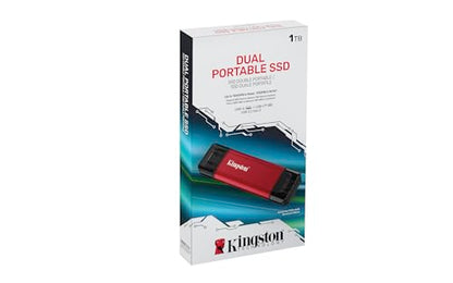 Kingston 1TB SPSD/1TB Portable SSD | 1000GB Capacity | Solid State | USB 3.2 Gen 2 Connectivity