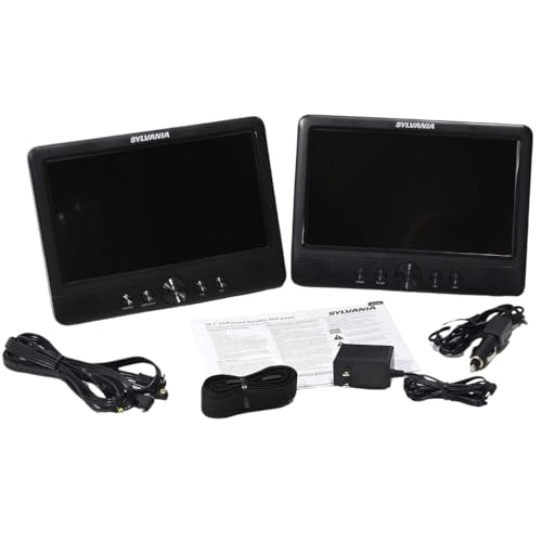 Sylvania 10.1" Dual Screen Portable DVD Player SDVD1082