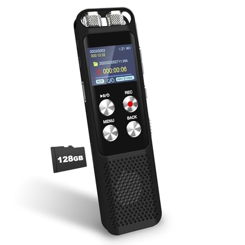G 2 Inches L87 USB Voice Recorder with 48GB Memory Storage, Built-in Microphone