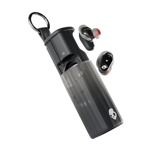 Skullcandy S2MTW-T740 True Wireless Earbuds, Bluetooth 5.3, 40 Hours Battery Life, Active Noise Cancellation, Waterproof - True Black