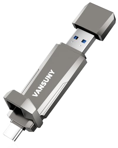 Vansuny 1TB USB 3.2 Solid State Drive USB A + Type C Portable External SSD