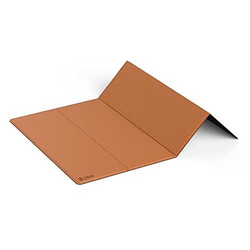 CZUR 15.5" x 5.1" Fancy Pad - Black and Brown Dual-Side Visualizing Pad for Document Cameras