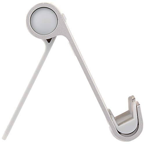 Amazon Basics Portable Stand for Tablets and Phones, Model L6LSH001-CS-R, Adjustable Length, Silver