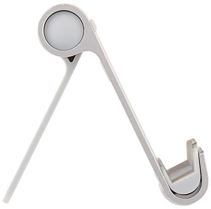 Amazon Basics Portable Stand for Tablets and Phones, Model L6LSH001-CS-R, Adjustable Length, Silver