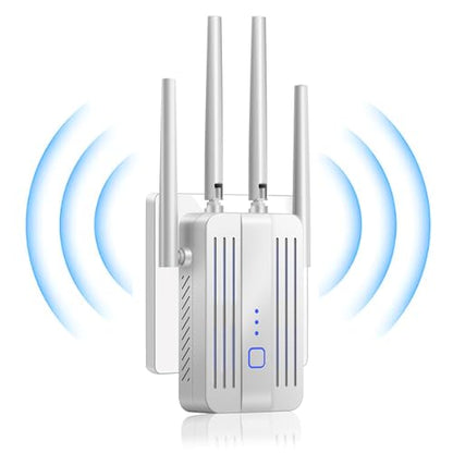 PMOODSK WiFi Extender Long Range Repeater 9998 Sq. Ft. Coverage