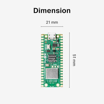 Generic 4MB Flash RAM, 520KB Dual-Core Cortex ARM RP2350 Microcontroller Board