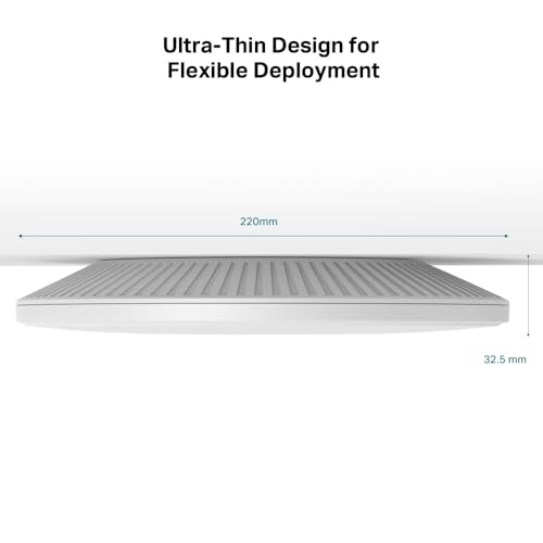 TP-Link EAP773 11000 Mbps Tri-Band Wireless Access Point | 6 GHz Frequency | 10G LAN Port | Internal Antenna | Secure WPA3 | Ceiling/Wall Mount | Business Standard