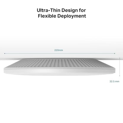 TP-Link EAP773 11000 Mbps Tri-Band Wireless Access Point | 6 GHz Frequency | 10G LAN Port | Internal Antenna | Secure WPA3 | Ceiling/Wall Mount | Business Standard