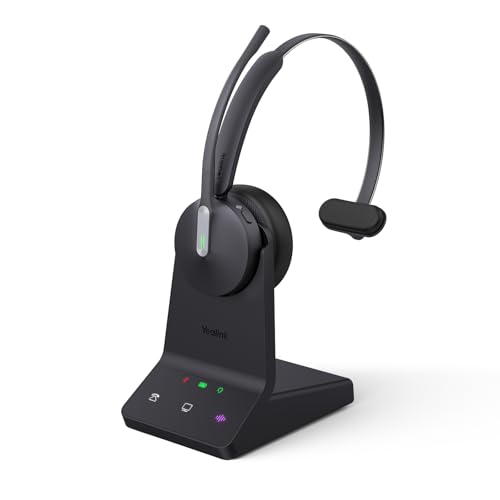 Yealink WH64 Mono UC Wireless Headset DECT Bluetooth 606ft Range