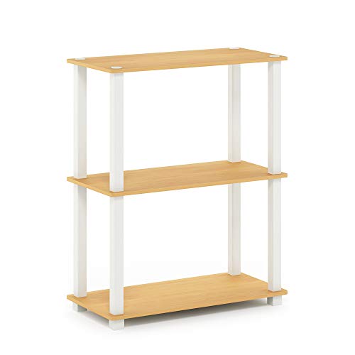 Furinno 3-Tier 18025BE/WH Floor Mount Shelving Unit