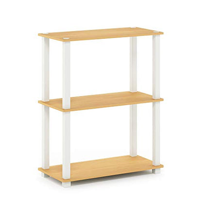 Furinno 3-Tier 18025BE/WH Floor Mount Shelving Unit