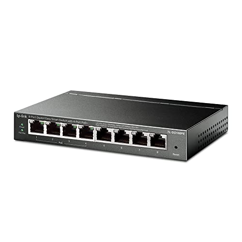 TP-Link 8-Port TL-SG108PE Ethernet Switch 1000Mbps PoE Managed