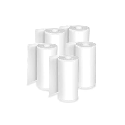 Core Innovations 2.18" x 9.85" (adhesive) / 2.18" x 18.86" (non-adhesive) Thermal Printer Paper 20lb 5 Count