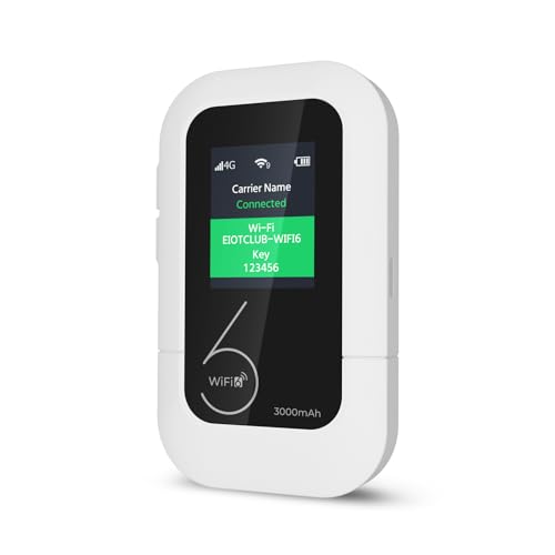 EIOTCLUB 4G LTE Portable WiFi Hotspot M47-US 1.7 Inch LCD No Contract
