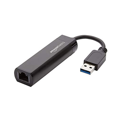 Amazon Basics USB 3.0 to Ethernet Adapter Model U3-GE-1P 1 Gbps Black