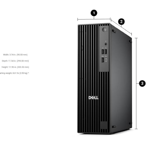 Dell Pro Slim QCS1250 Intel i7-14700 3840x2160 20Core Computer Tower