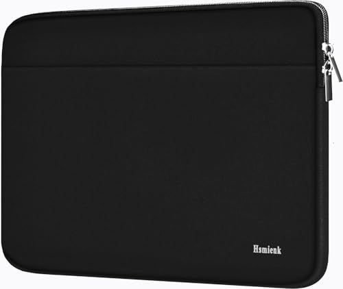 Hsmienk 15.6 inch loo-1008 Black Neoprene Laptop Sleeve Shockproof Lightweight
