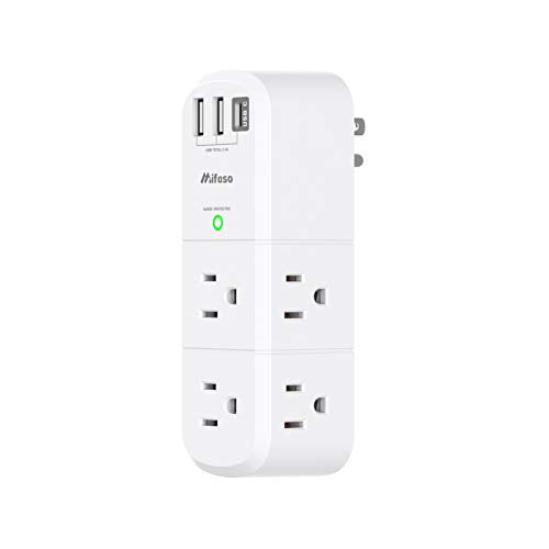 Mifaso 9-Outlet Surge Protector Power Strip with USB Ports MFS6081