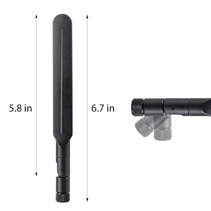 eifagur 2-Pack 9dBi WLAN Antenna 2.4GHz/5GHz/6GHz 50 Ohm RP-SMA