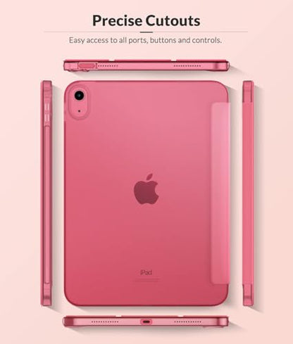 MoKo iPad Case 11th Gen 2025/10th Gen 2022 A3354/A3355/A3356/A2696/A2757/A2777 Soft TPU Case with Auto Sleep/Wake Feature