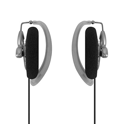Koss KSC75 On-Ear Clip Headphones, Wired, 4ft Cord, 15Hz-25kHz Frequency Response, Single Unit, White/Gray